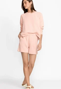 Online Johnny Was Fleece Pull On Short Rose Smoke