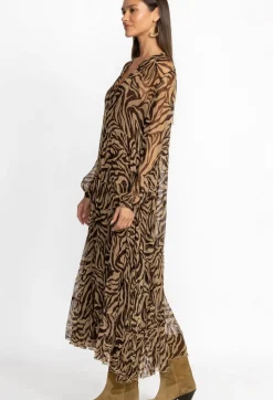 Discount Johnny Was Golden Days Silk Midi Dress Goldendays