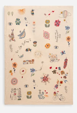 Outlet Johnny Was Greta Throw Blanket Oat