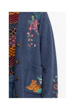 Discount Johnny Was Griffin Cardigan Blue