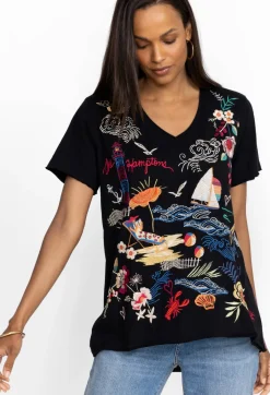 Best Johnny Was Hamptons Everyday Tee Black