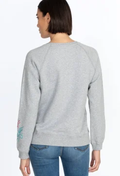 Hot Johnny Was Hamptons Raglan Sweatshirt Light Heather Gray