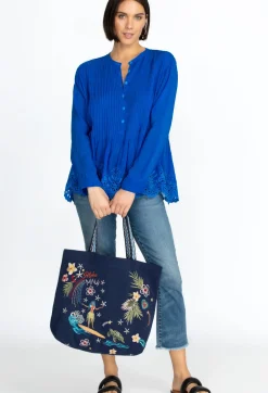 Sale Johnny Was Hawaii Everyday Tote Navy