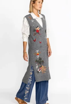 New Johnny Was Heron Vest Gray