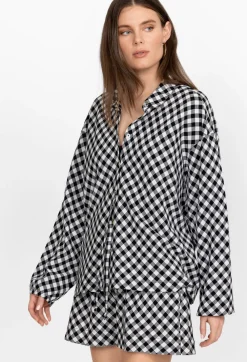 Hot Johnny Was High Low Button Shirt Multi