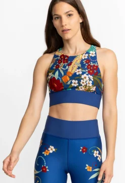 New Johnny Was High Neck Cutout Sports Bra Teebee