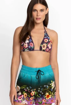 Discount Johnny Was High Waist Board Short Ombre Garden