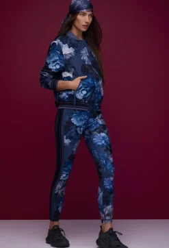 New Johnny Was High Waist Sculpting Legging Grey Peony