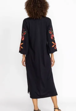 Online Johnny Was Isabella Kimono Sleeve Tee Dress Black