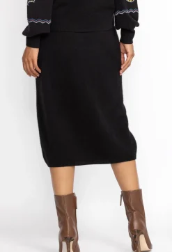 Best Johnny Was Isabella Sweater Skirt Black