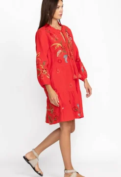 Online Johnny Was Isabella Tiered Field Dress Molten Lava