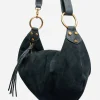 Online Johnny Was Italian Suede Faithful Bag Dunkel