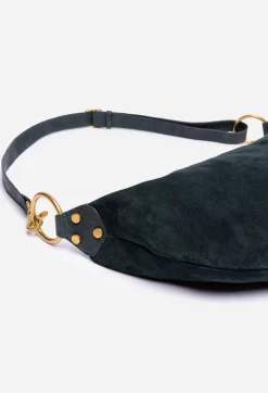 Online Johnny Was Italian Suede Faithful Bag Dunkel