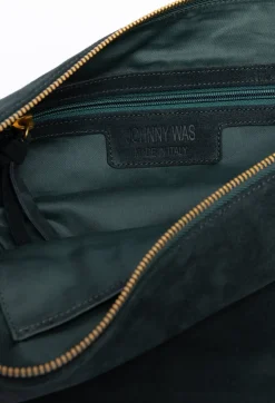 Online Johnny Was Italian Suede Faithful Bag Dunkel