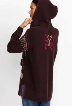 Outlet Johnny Was Ivey Baja Pullover Eggplant