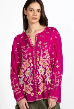 New Johnny Was Jenai Blouse Festival Fuschia