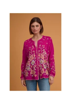 New Johnny Was Jenai Blouse Festival Fuschia