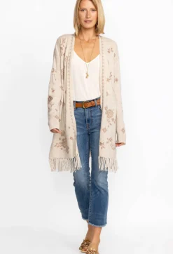 Sale Johnny Was Joann Cardigan Heather Ecru