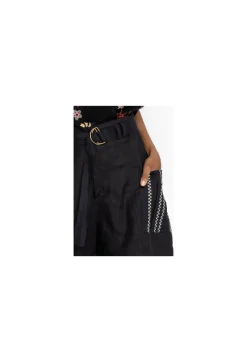 Hot Johnny Was Joni Belted Cargo Short Black