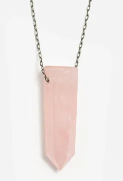 Discount Johnny Was Joseph Brooks Rose Quartz Necklace Pink