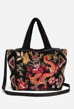 Best Johnny Was Lilith Quilted Satin Tote Black