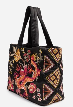 Best Johnny Was Lilith Quilted Satin Tote Black