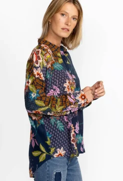 New Johnny Was Lotus Blouse Delfino
