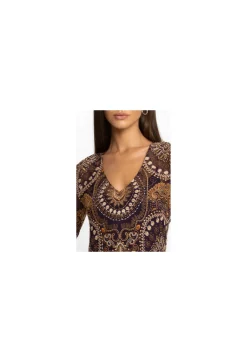 Outlet Johnny Was Loving Is Easy Mesh Midi Dress Multi