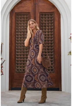 Outlet Johnny Was Loving Is Easy Mesh Midi Dress Multi