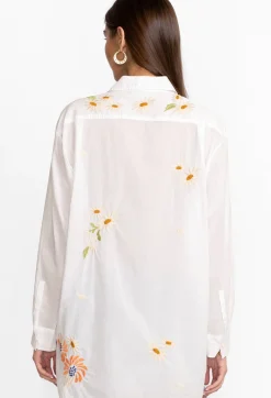 Best Johnny Was Marissa Relaxed Oversized Tunic White