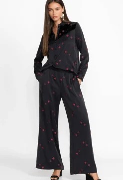 Sale Johnny Was Maxine Seamed Wide Leg Pant Black