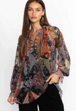 Online Johnny Was Mazzy Poet Blouse Multi