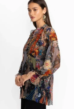 Online Johnny Was Mazzy Poet Blouse Multi