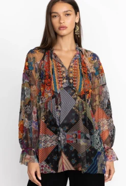 Online Johnny Was Mazzy Poet Blouse Multi