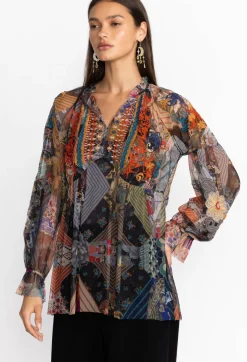Online Johnny Was Mazzy Poet Blouse Multi