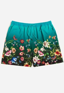 New Johnny Was Mens Swim Trunk Ombre Garden