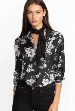 Discount Johnny Was Mia Heat Transfer Scarf Black