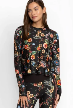 Discount Johnny Was Mock Neck Step Hem Tee Ardell