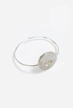 Hot Johnny Was Moonlight Moonstone Cuff Bracelet Silver