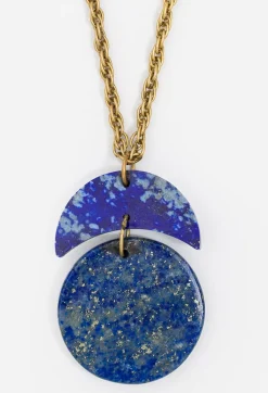 Discount Johnny Was Moonstack Pendant Necklace Lapis