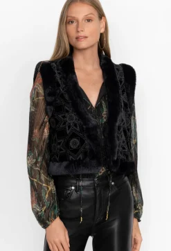 Best Johnny Was Morningside Silk Vest Black
