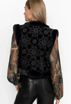 Best Johnny Was Morningside Silk Vest Black