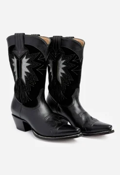 Clearance Johnny Was Night Sky Cowboy Boot Black