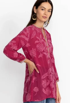 Hot Johnny Was Noah Cabana Tunic Rumba Red