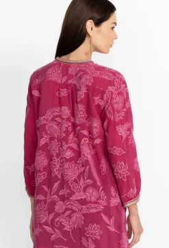 Hot Johnny Was Noah Cabana Tunic Rumba Red