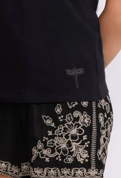 Johnny Was Organic Cotton Essential Tank Black Beauty