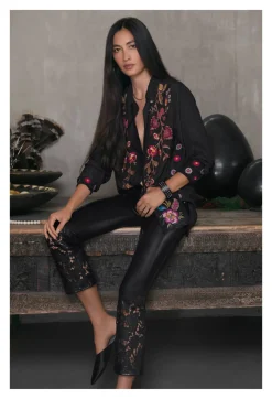 Outlet Johnny Was Portia Vegan Leather Pant Black
