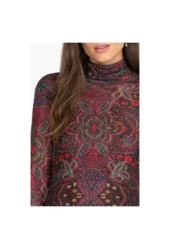 Johnny Was Potion Mock Neck Multi