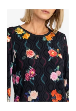 New Johnny Was Puff Sleeve Top Rose Lace