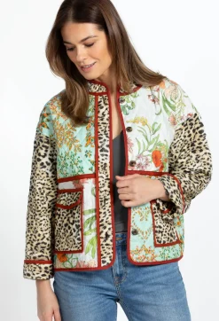 Johnny Was Quilted Patch Pocket Jacket Liliana